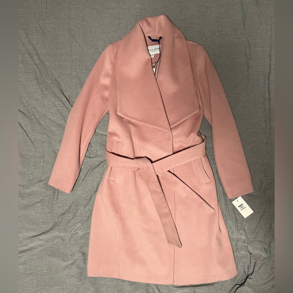 NWT Cole Haan Wool Blend Coat Size 4